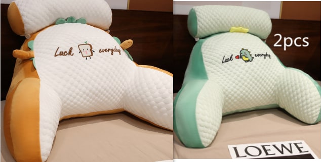 Coussin de lecture avec accoudoirs et appui-nuque amovible