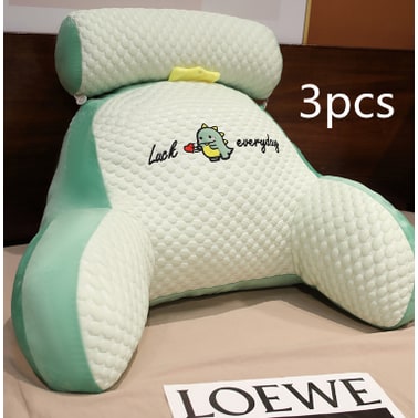 Coussin de lecture avec accoudoirs et appui-nuque amovible