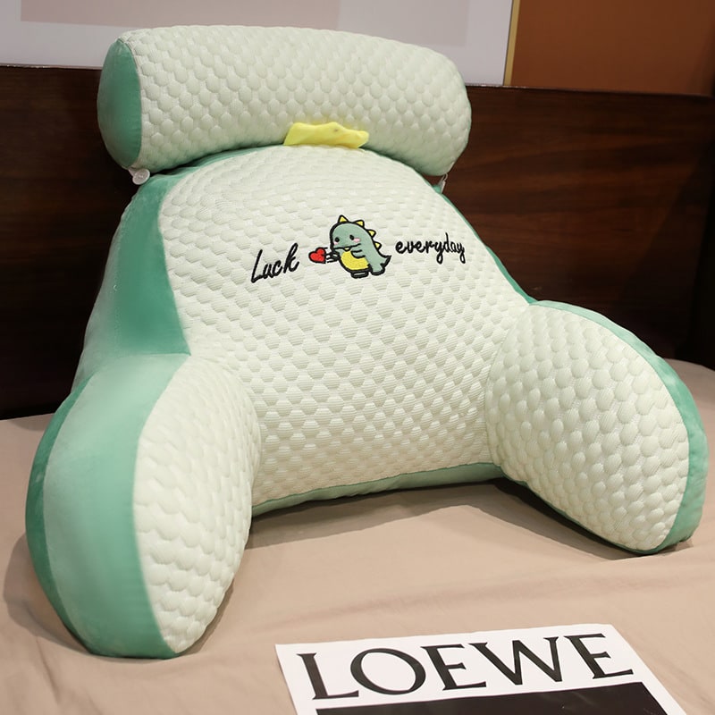 Coussin de lecture avec accoudoirs et appui-nuque amovible