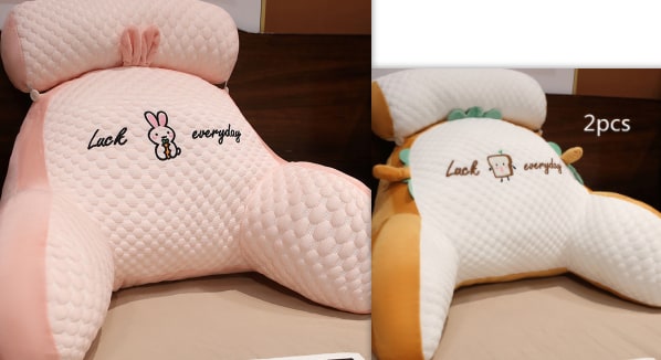 Dossier de lecture rembourré avec accoudoirs et coussin de nuque