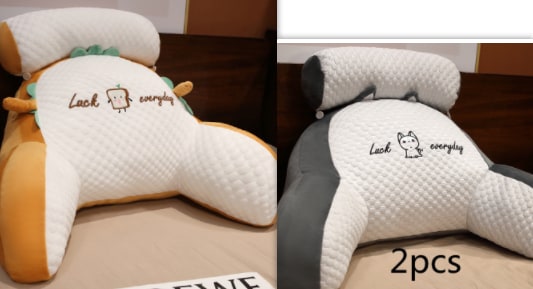 Coussin de lecture avec accoudoirs et appui-nuque amovible