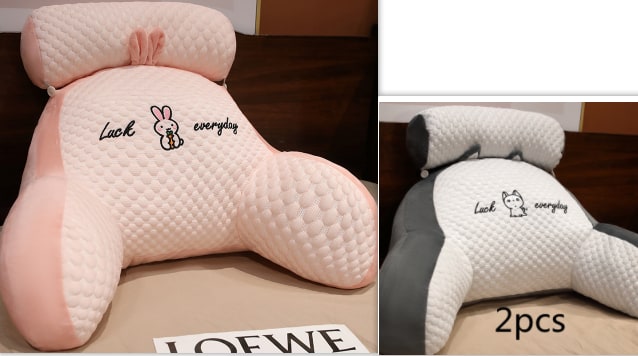 Coussin de lecture avec accoudoirs et appui-nuque amovible