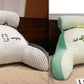 Dossier de lecture rembourré avec accoudoirs et coussin de nuque
