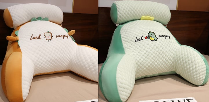 Coussin de lecture avec accoudoirs et appui-nuque amovible