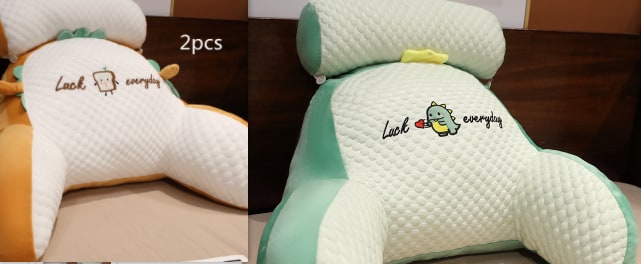 Coussin de lecture avec accoudoirs et appui-nuque amovible