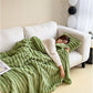 Couverture en fausse fourrure double face avec option taie assortie