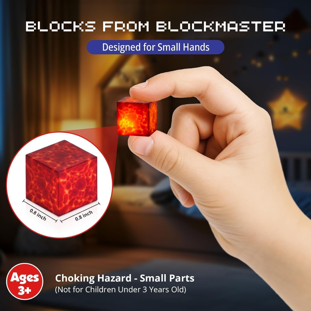 Cubes de construction magnétiques avec éléments lumineux