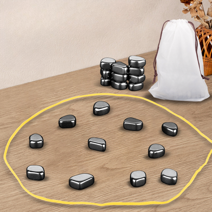 Jeu de galets magnétiques avec corde et pochette