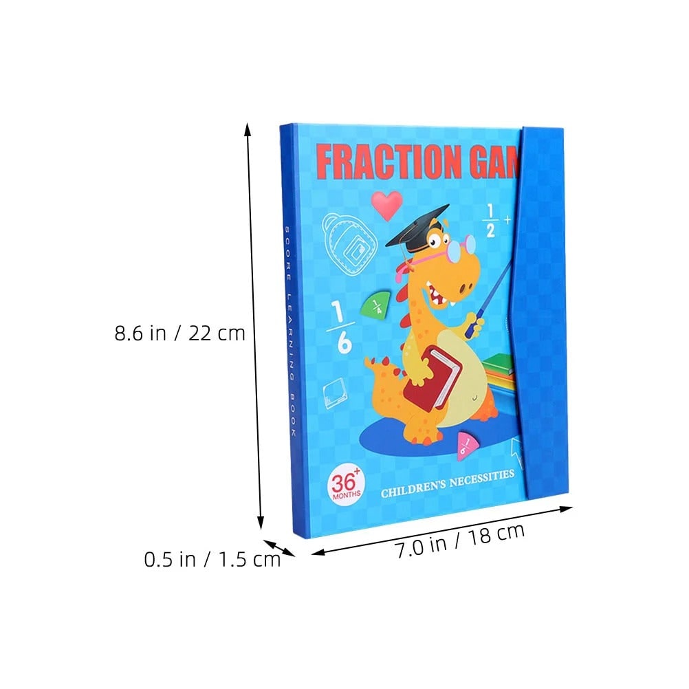 Coffret magnétique d'apprentissage des fractions avec feutre