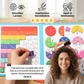Coffret magnétique d'apprentissage des fractions avec feutre