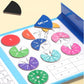 Coffret magnétique d'apprentissage des fractions avec feutre