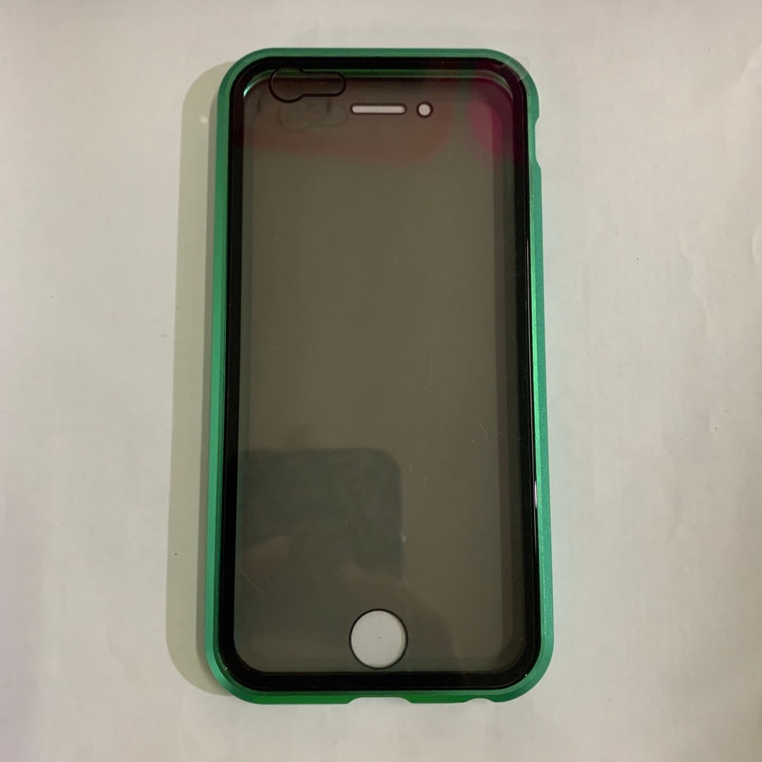 Coque magnétique pour iPhone avec verre de confidentialité
