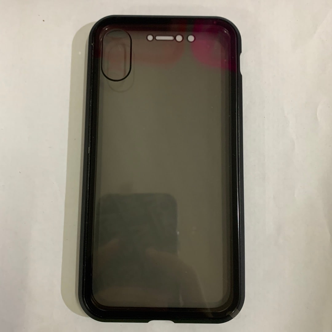 Coque magnétique pour iPhone avec verre de confidentialité