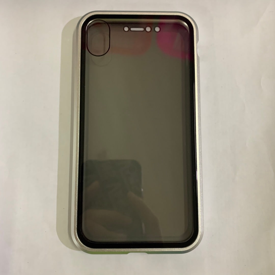 Coque magnétique pour iPhone avec verre de confidentialité