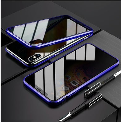 Coque magnétique pour iPhone avec verre de confidentialité