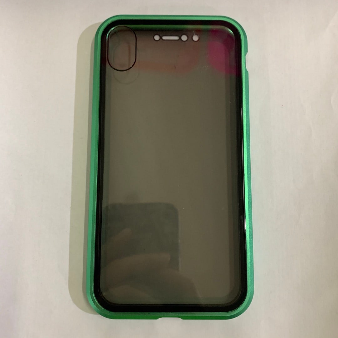 Coque magnétique pour iPhone avec verre de confidentialité