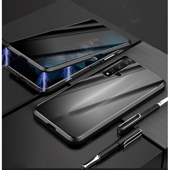 Coque magnétique pour iPhone avec verre de confidentialité