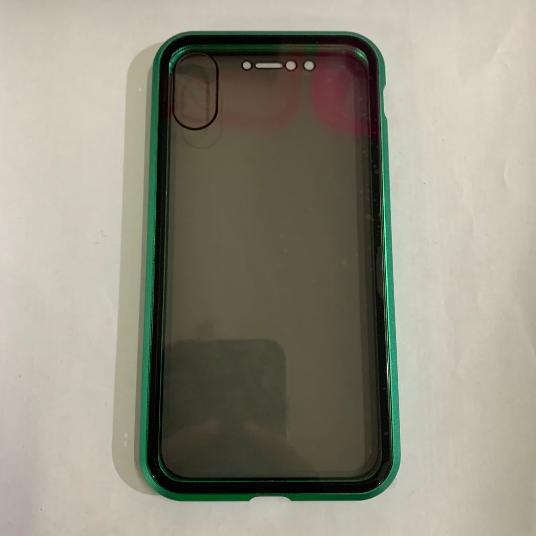 Coque magnétique pour iPhone avec verre de confidentialité