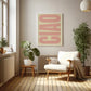 Toile murale décorative à motif graphique