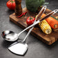 Lot de cinq ustensiles de cuisine en acier inoxydable