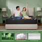 Surmatelas matelassé avec attaches élastiques et couche TPU