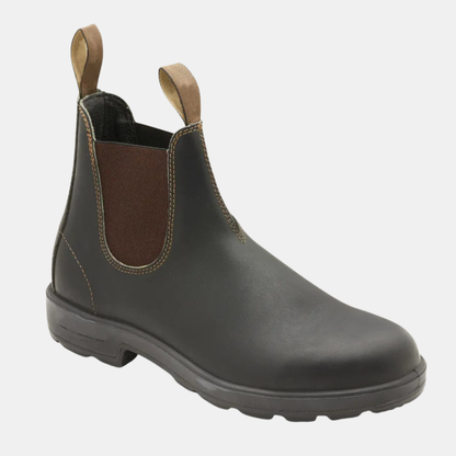 Bottines Chelsea homme en cuir à semelle crantée