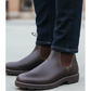 Bottines Chelsea homme en cuir à semelle crantée