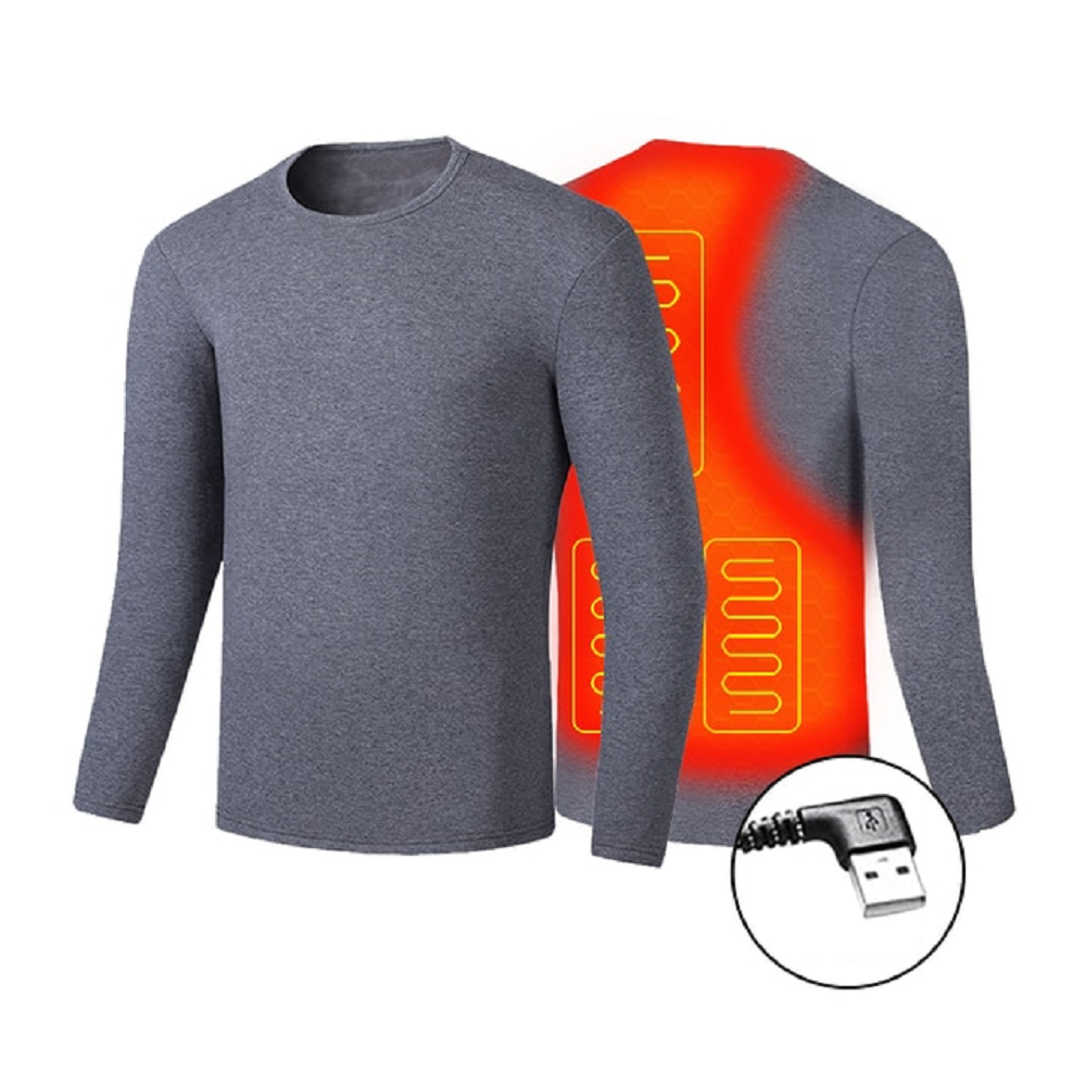 Ensemble de sous-vêtements thermiques chauffants USB