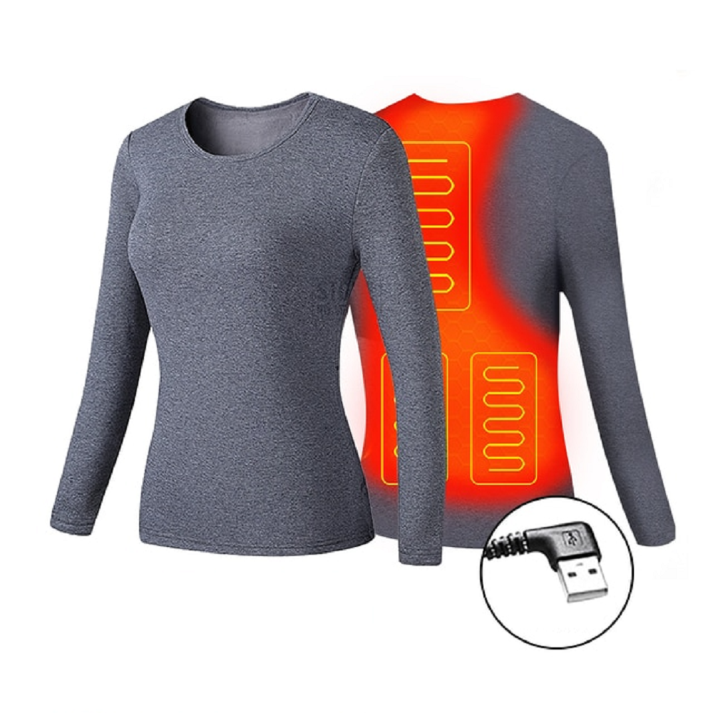 Ensemble de sous-vêtements thermiques chauffants USB
