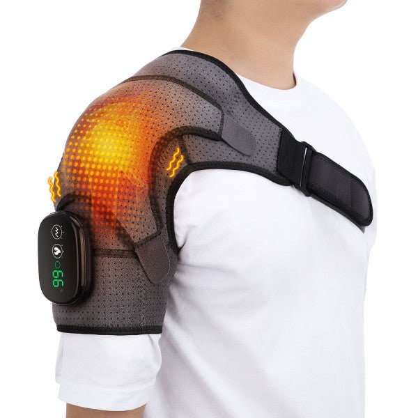 Épaulière chauffante rechargeable avec vibrations