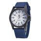 Montre analogique homme à bracelet nylon et cadran 24 heures