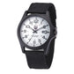 Montre analogique homme à bracelet nylon et cadran 24 heures