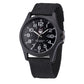 Montre analogique homme à bracelet nylon et cadran 24 heures