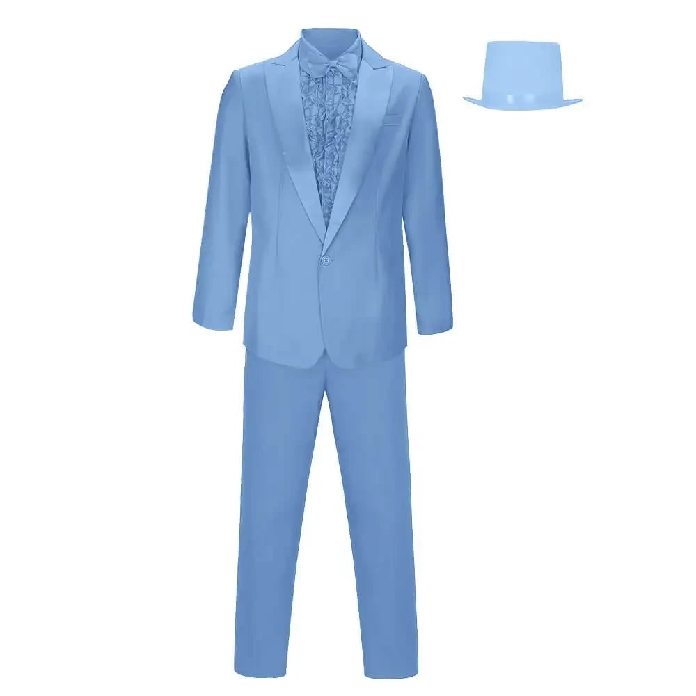 Déguisement homme avec veste, pantalon et haut-de-forme