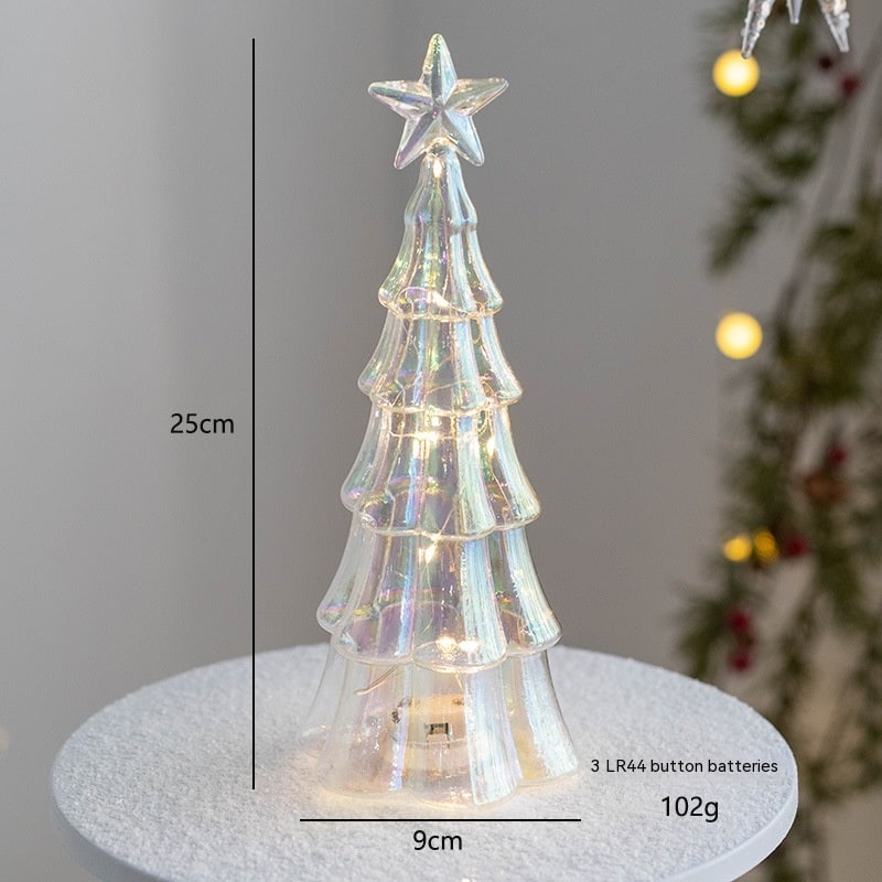 Sapin décoratif de table lumineux avec étoile