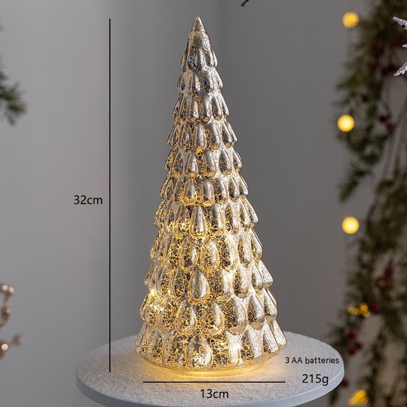 Sapin décoratif de table lumineux avec étoile