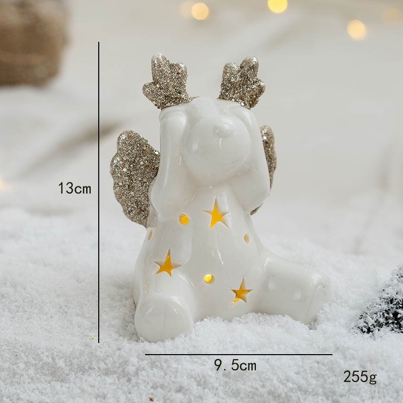 Sapin décoratif de table lumineux avec étoile
