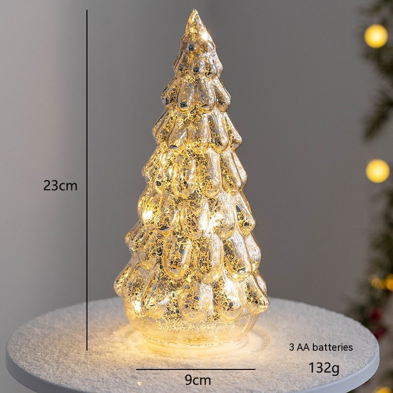 Sapin décoratif de table lumineux avec étoile