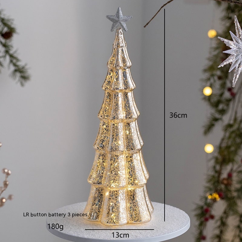 Sapin décoratif de table lumineux avec étoile