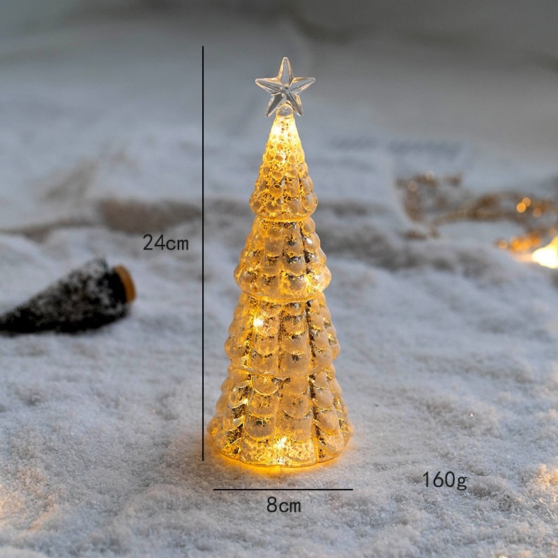 Sapin décoratif de table lumineux avec étoile
