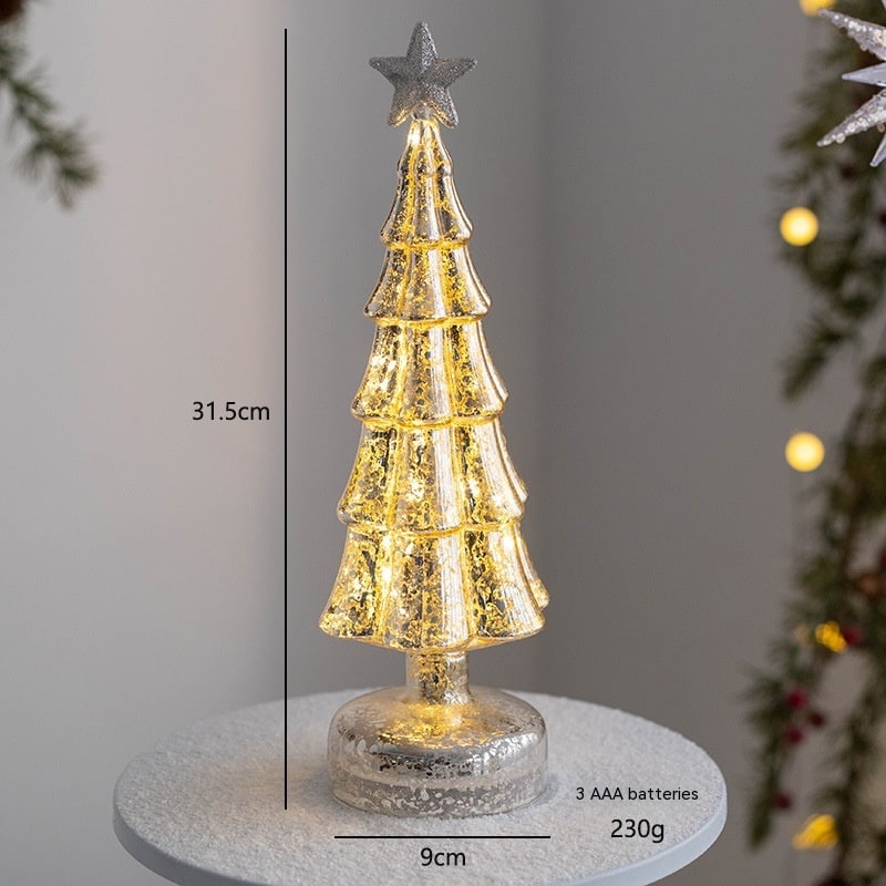 Sapin décoratif de table lumineux avec étoile