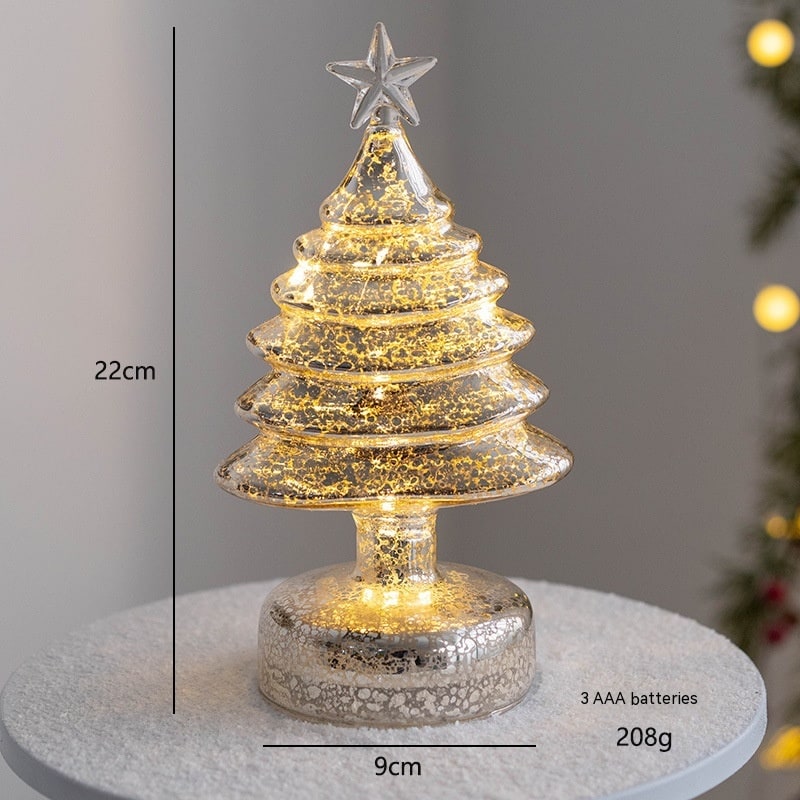 Sapin décoratif de table lumineux avec étoile