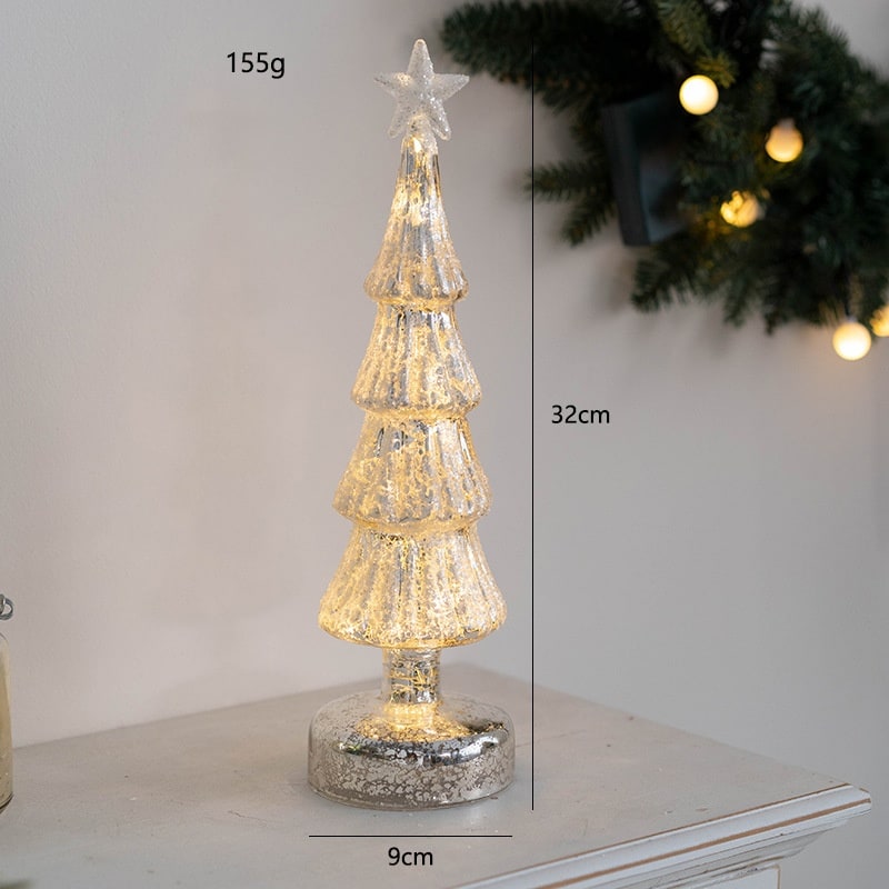 Sapin décoratif de table lumineux avec étoile