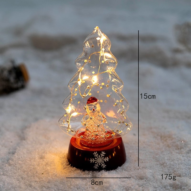 Sapin décoratif de table lumineux avec étoile