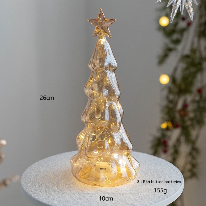 Sapin décoratif de table lumineux avec étoile