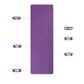 Tapis de yoga en TPE avec repères d'alignement, 6 mm