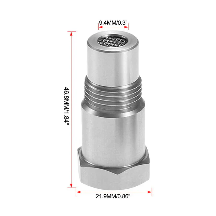 Entretoise de sonde lambda en acier inoxydable M18 × 1,5