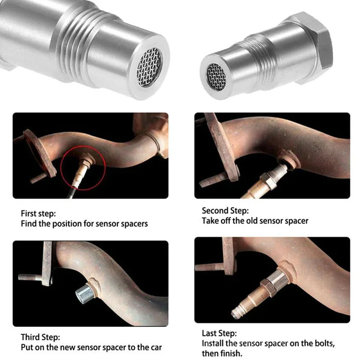 Entretoise de sonde lambda en acier inoxydable M18 × 1,5