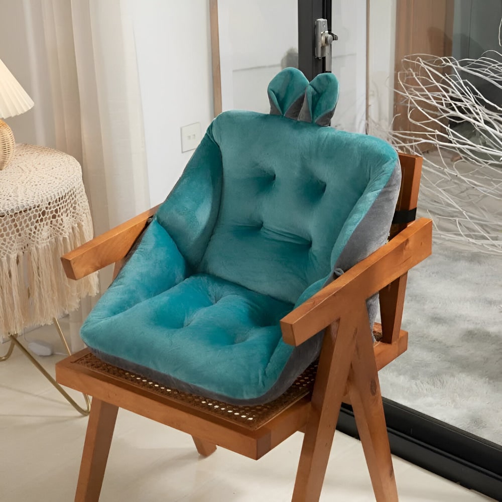 Coussin de chaise avec dossier et oreilles de lapin