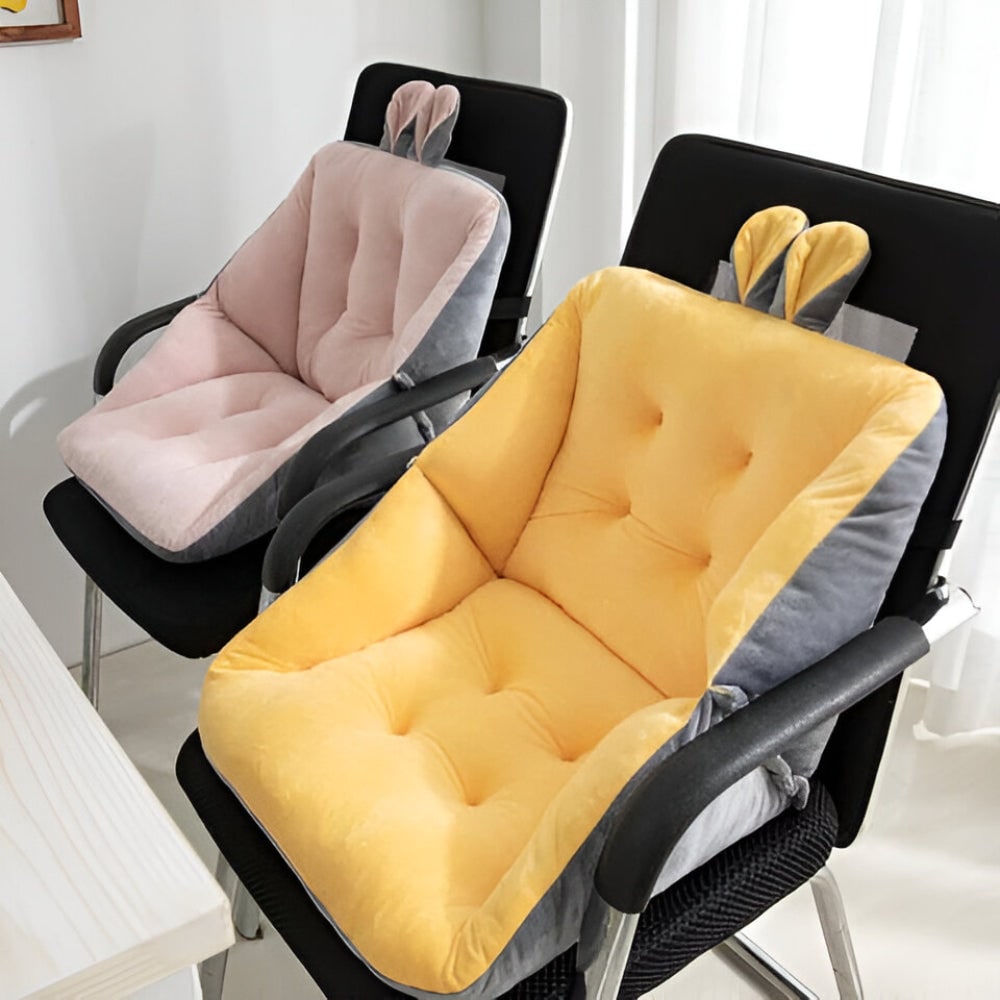 Coussin de chaise avec dossier et oreilles de lapin